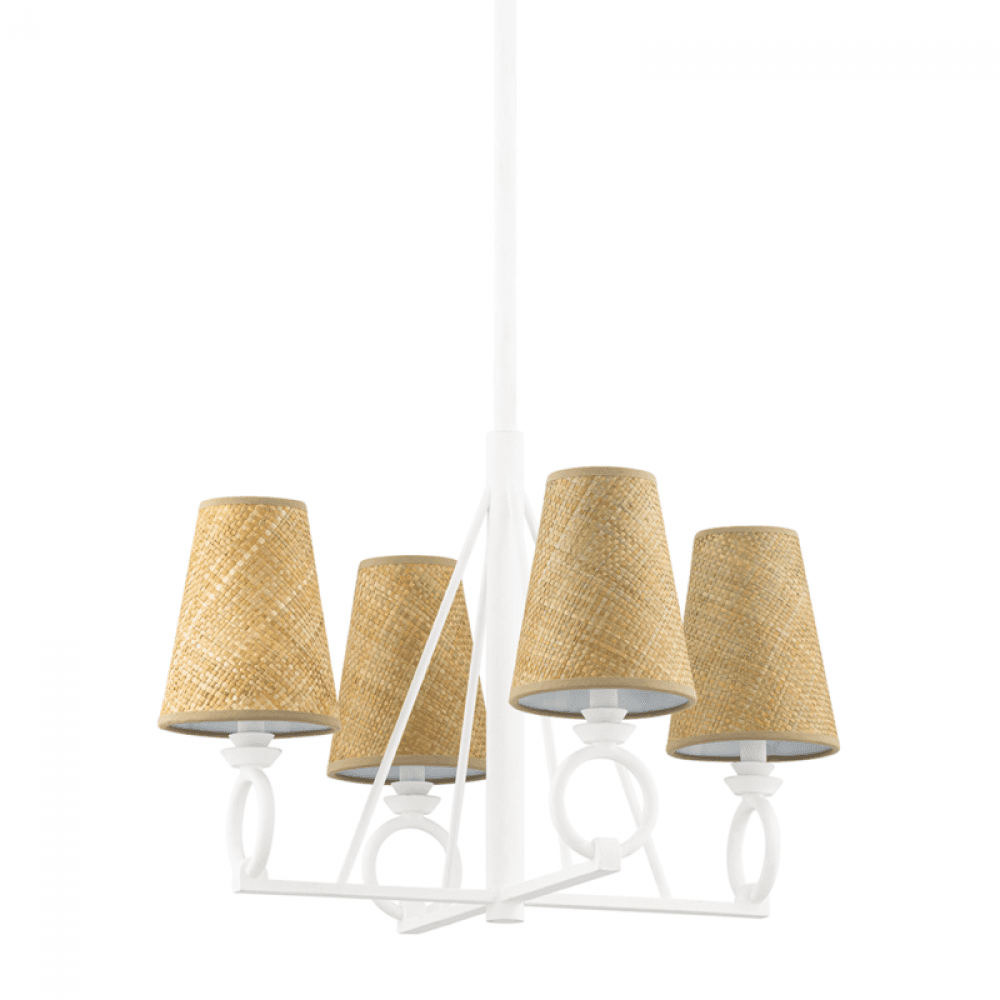 Hudson Valley Pendelton Chandelier White Plaster