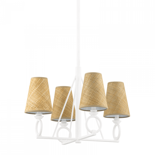 Hudson Valley Pendelton Chandelier White Plaster