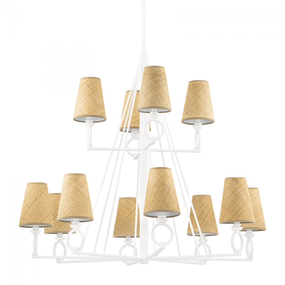 Hudson Valley Pendelton Chandelier White Plaster