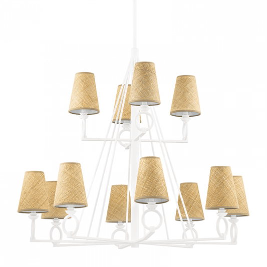 Hudson Valley Pendelton Chandelier White Plaster
