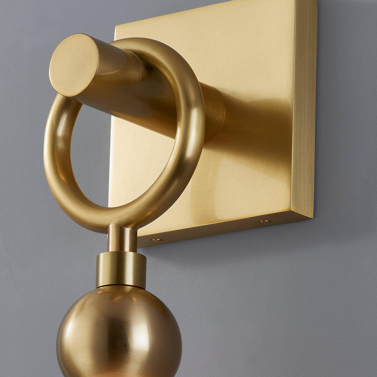 Hudson Valley Perrin Wall Sconce in Aged Brass, alternate view 1