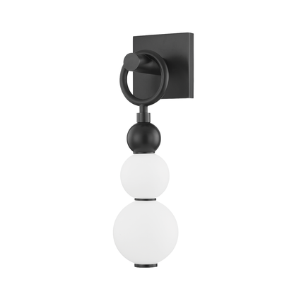 Hudson Valley Perrin Wall Sconce Black Brass