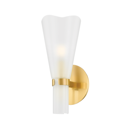 Hudson Valley Pine Island Wall Sconce Aged Brass