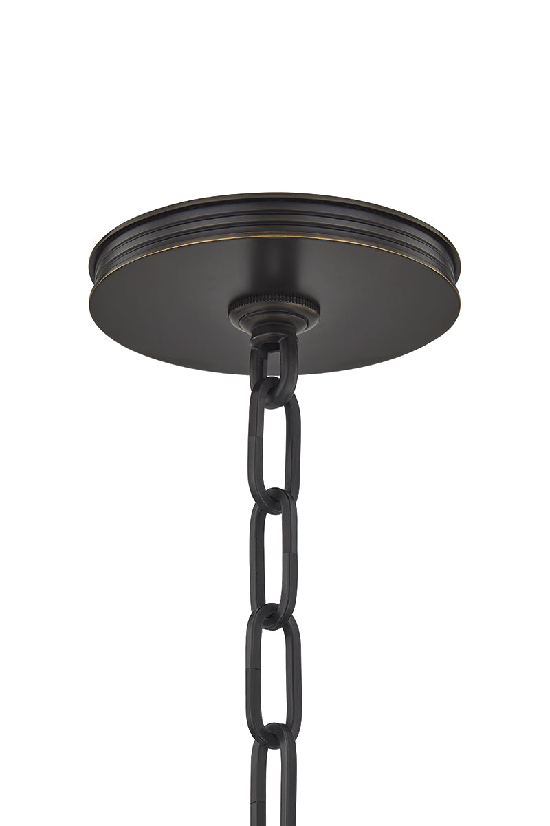 Hudson Valley Pinesbridge 10.5" Pendant in Distressed Bronze, room setting 1