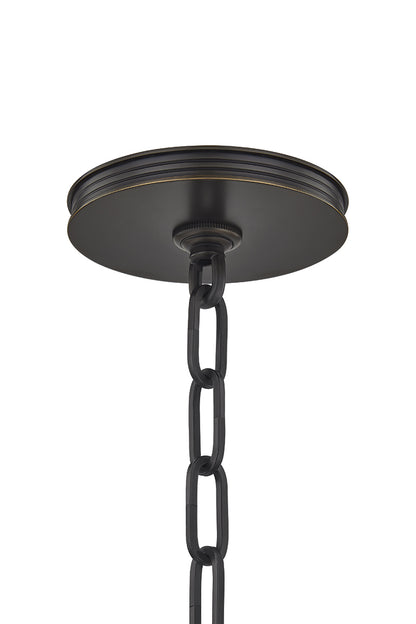 Hudson Valley Pinesbridge 10.5" Pendant in Distressed Bronze, room setting 1
