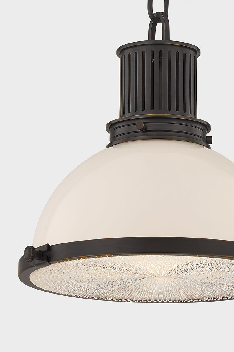 Hudson Valley Pinesbridge 10.5" Pendant in Distressed Bronze, room setting 4