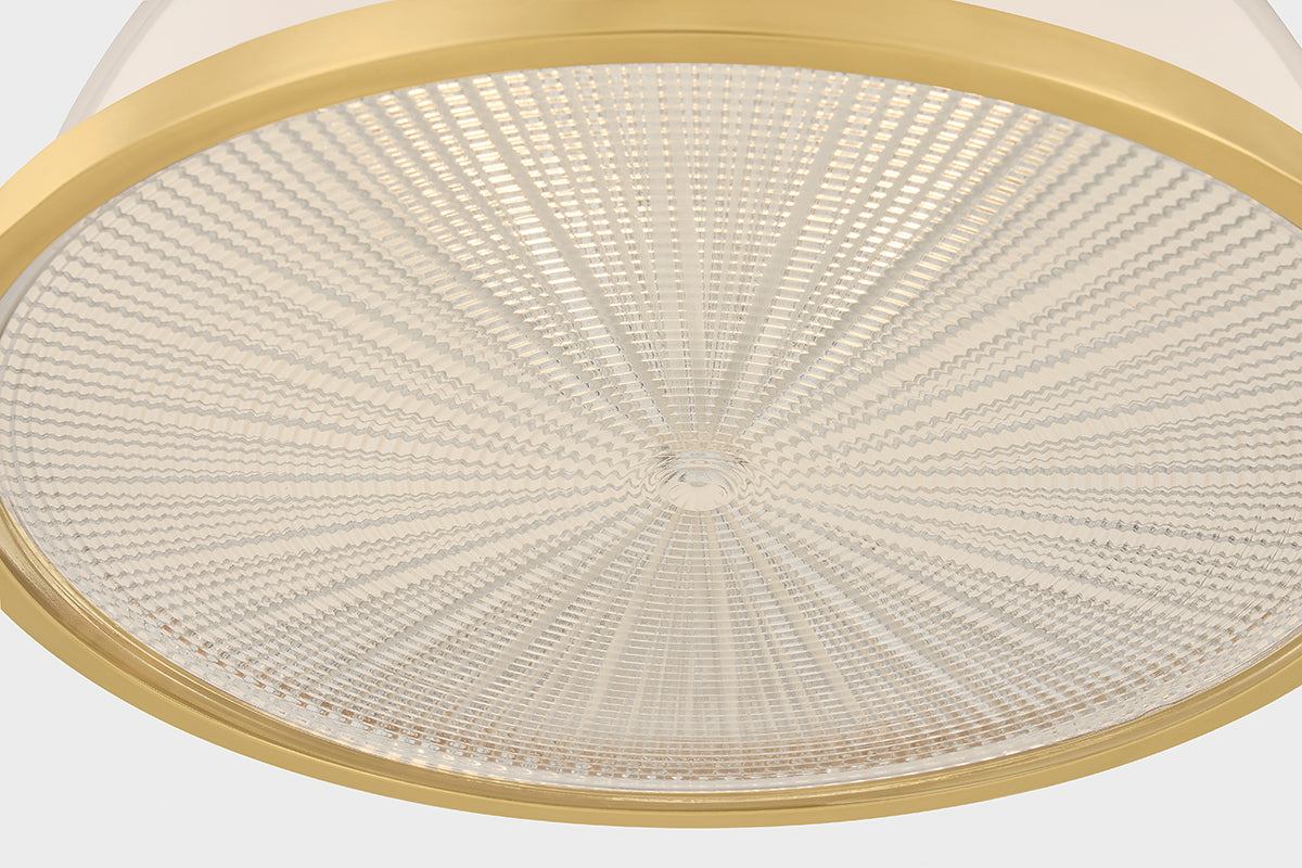 Hudson Valley Pinesbridge 14.5" Pendant in Aged Brass, room setting 3