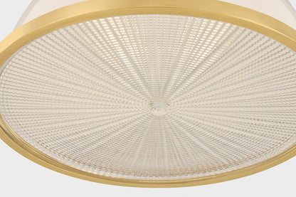 Hudson Valley Pinesbridge 14.5" Pendant in Aged Brass, room setting 3