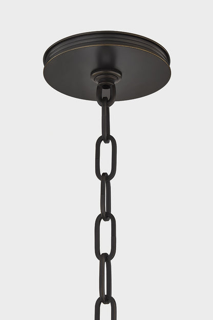Hudson Valley Pinesbridge 14.5" Pendant in Distressed Bronze, room setting 1