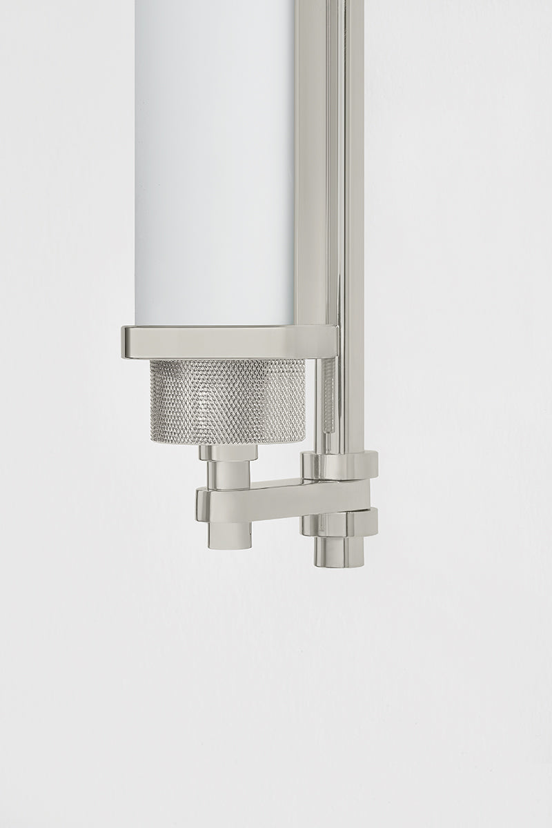 Hudson Valley Plandome 28" Tall Bath & Vanity Light Polished Nickel detail view 5