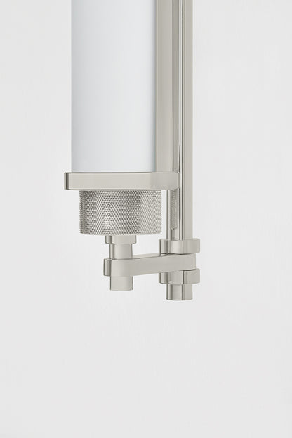 Hudson Valley Plandome 28" Tall Bath & Vanity Light Polished Nickel detail view 5