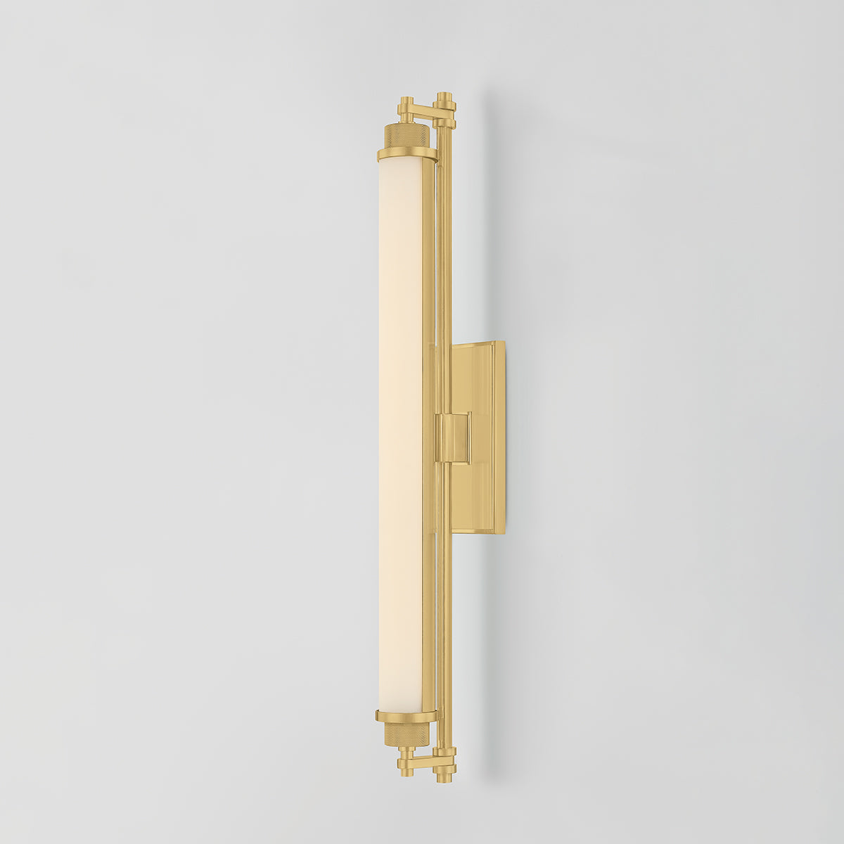 Hudson Valley Plandome 28" Tall Bath & Vanity Light Aged Brass detail view 2