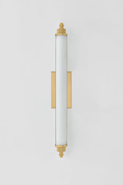 Hudson Valley Plandome 28" Tall Bath & Vanity Light Aged Brass detail view 3