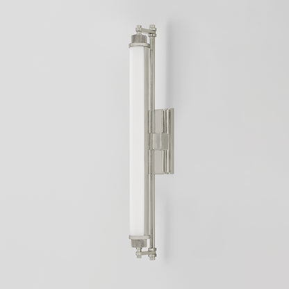 Hudson Valley Plandome 28" Tall Bath & Vanity Light Polished Nickel detail view 1