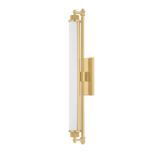 Hudson Valley Plandome 28" Tall Bath & Vanity Light Aged Brass