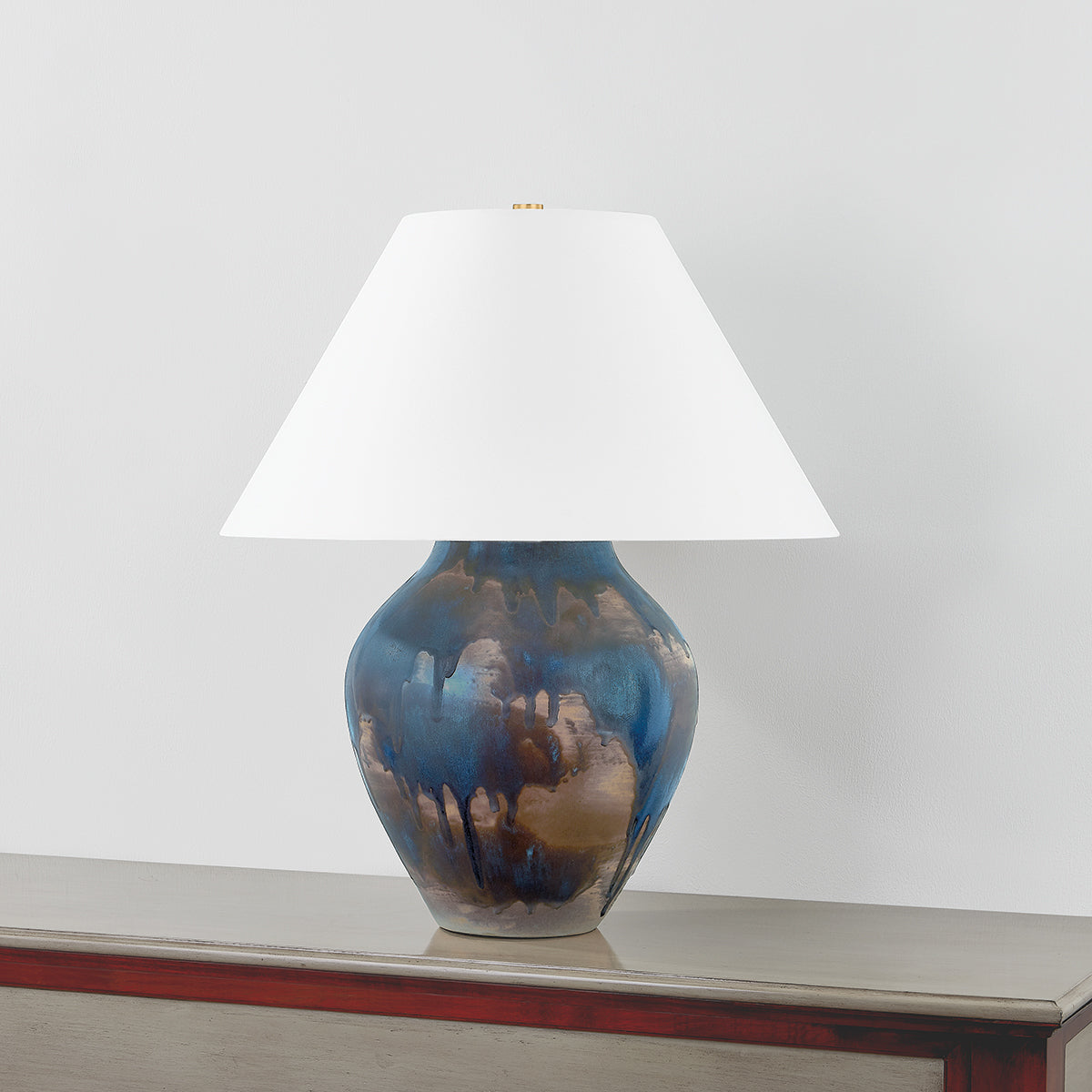 Hudson Valley Pleasantville Table Lamp in Aged Brass, alternate view 1