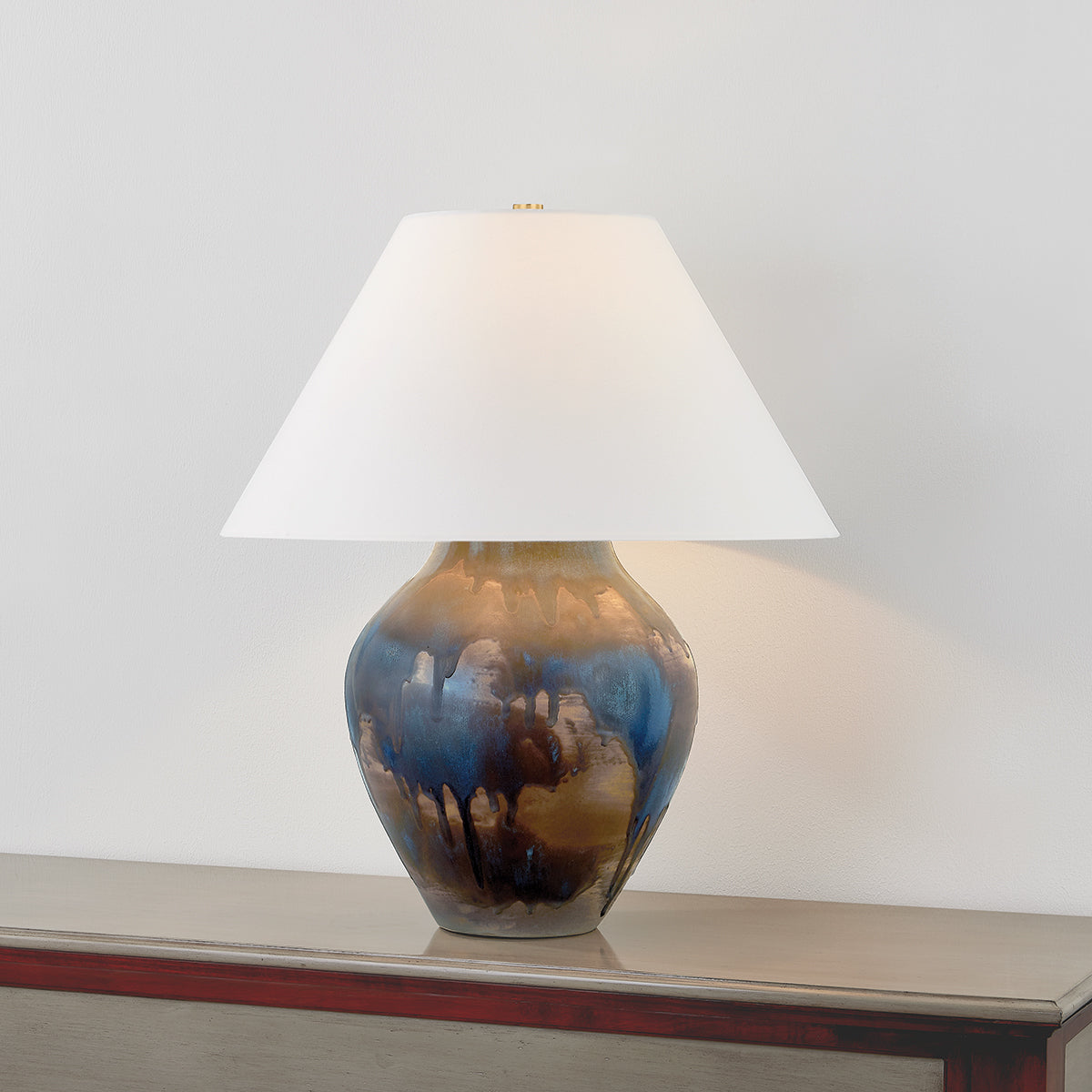 Hudson Valley Pleasantville Table Lamp in Aged Brass, alternate view 2