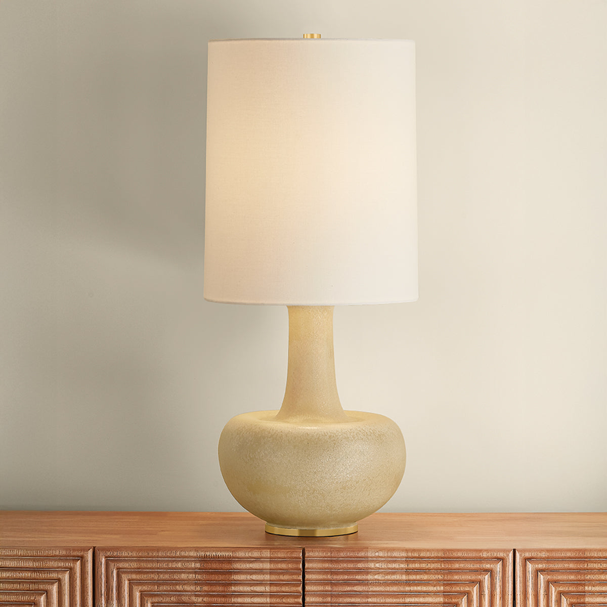 Hudson Valley Plum Point Table Lamp in Aged Brass, alternate view 2