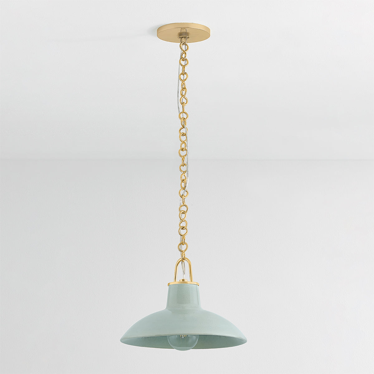 Hudson Valley Pottersville 12.5" Pendant in Aged Brass, alternate view 1