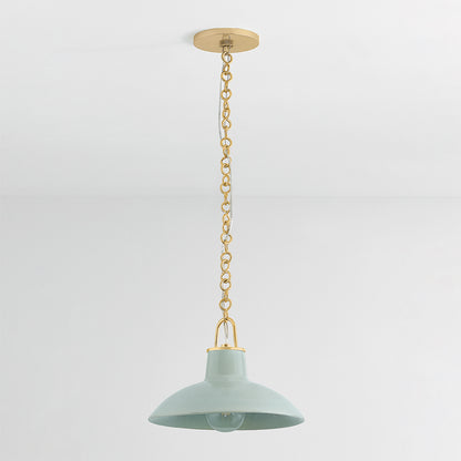 Hudson Valley Pottersville 12.5" Pendant in Aged Brass, alternate view 1
