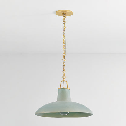 Hudson Valley Pottersville 18" Pendant in Aged Brass, alternate view 1