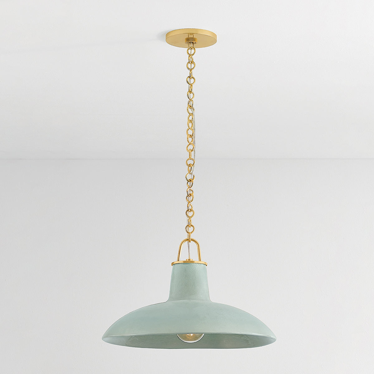 Hudson Valley Pottersville 18" Pendant in Aged Brass, alternate view 2