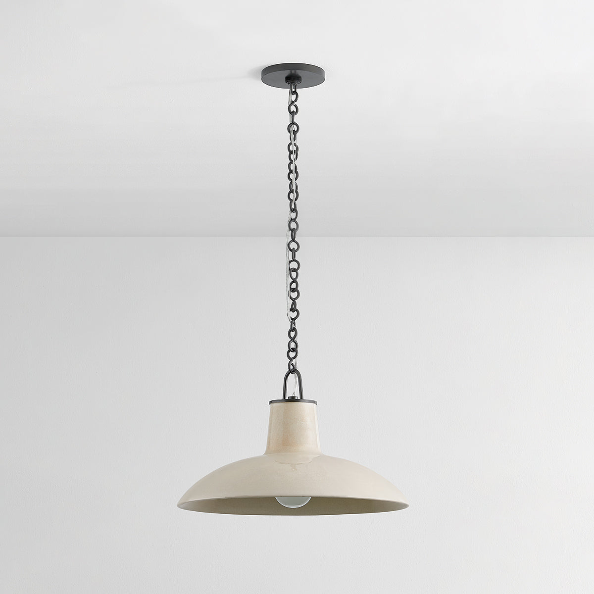 Hudson Valley Pottersville 18" Pendant in Distressed Bronze, alternate view 1