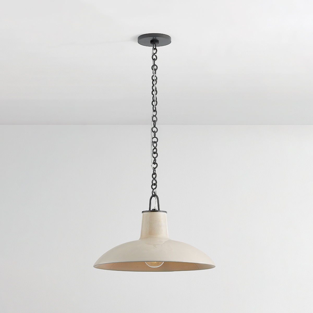 Hudson Valley Pottersville 18" Pendant in Distressed Bronze, alternate view 2