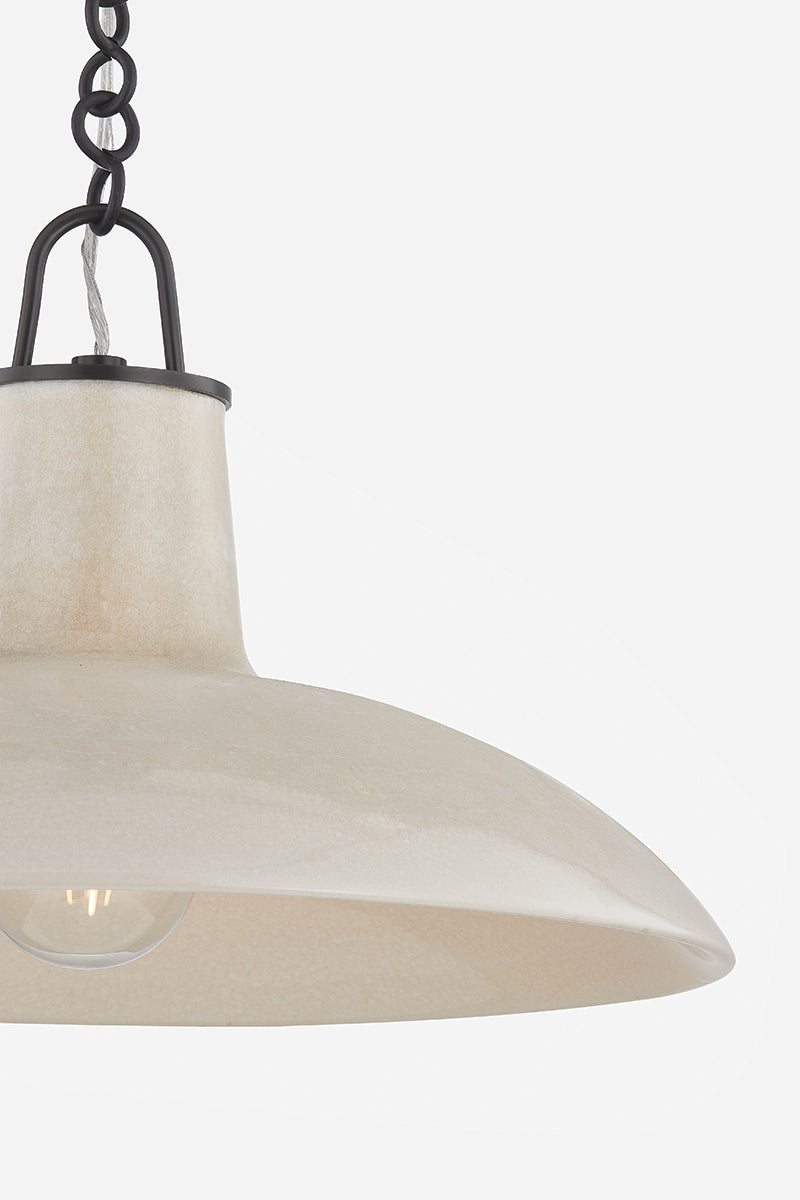 Hudson Valley Pottersville 18" Pendant in Distressed Bronze, room setting 2