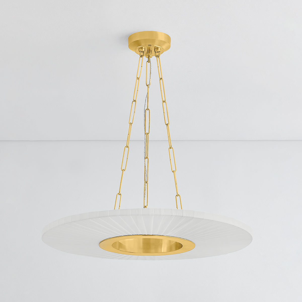 Hudson Valley Prattsburgh 30" Chandelier in Aged Brass, alternate view 1
