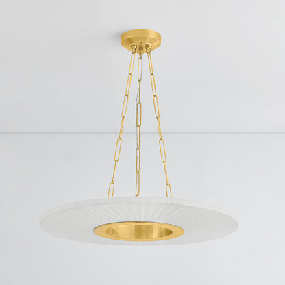 Hudson Valley Prattsburgh 30" Chandelier in Aged Brass, alternate view 1