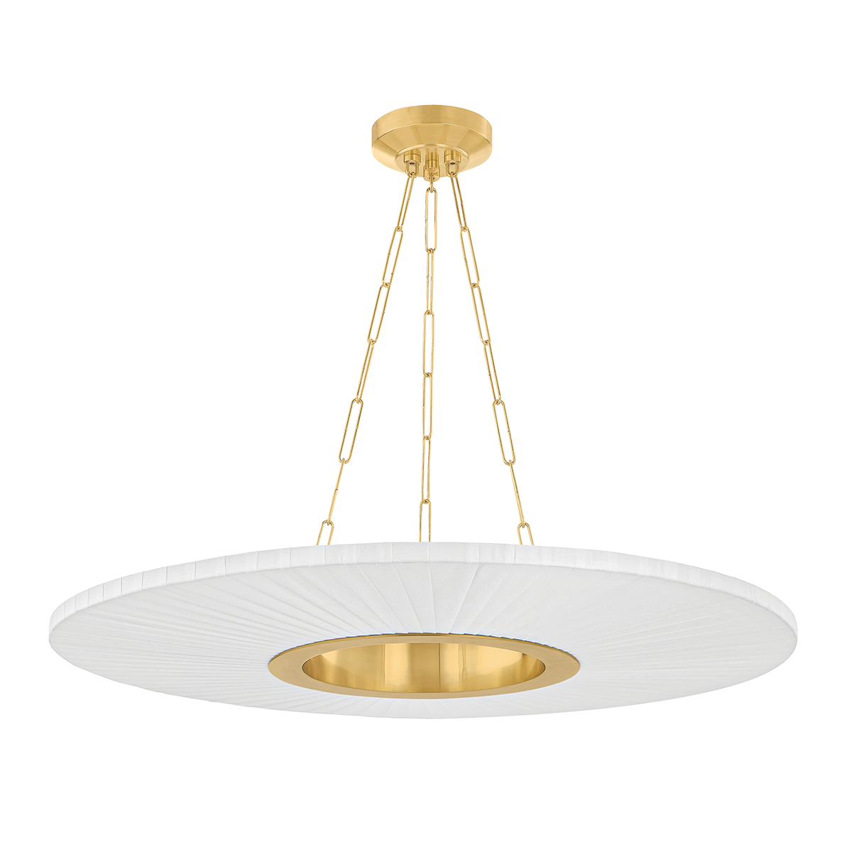 Hudson Valley Prattsburgh 40" Chandelier Aged Brass