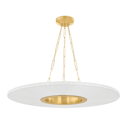 Hudson Valley Prattsburgh 40" Chandelier Aged Brass
