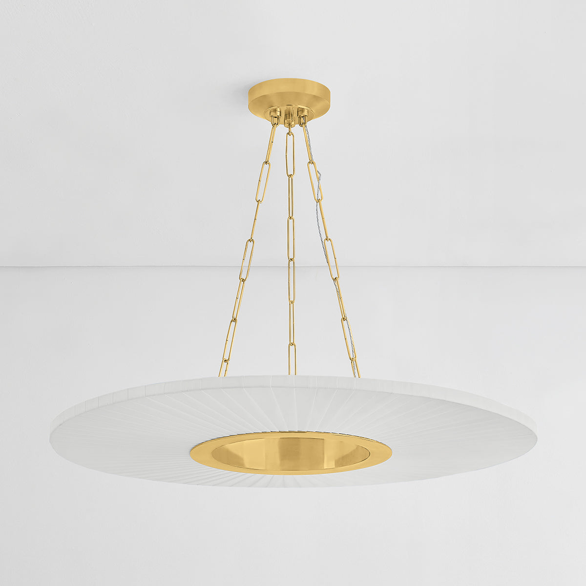 Hudson Valley Prattsburgh 40" Chandelier in Aged Brass, alternate view 1