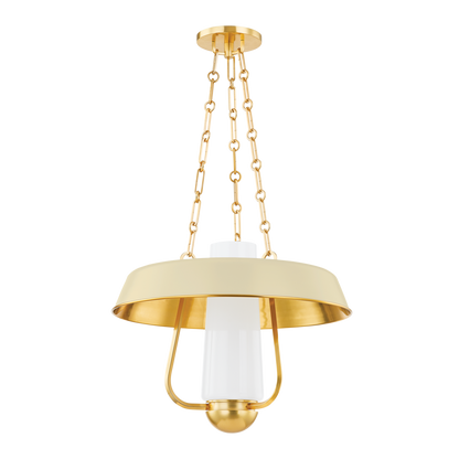 Hudson Valley Provincetown Lantern Aged Brass/Soft Sand