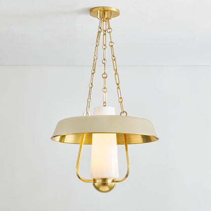Hudson Valley Provincetown Lantern in Aged Brass / Soft Sand, alternate view 2