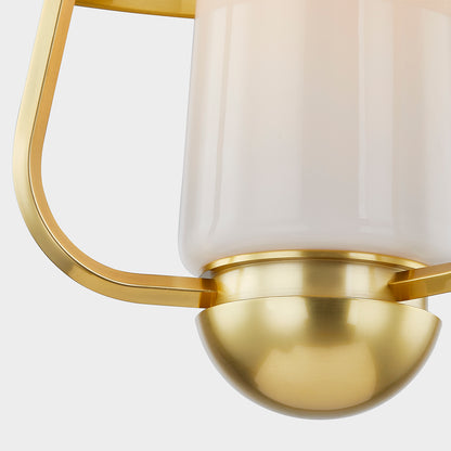 Hudson Valley Provincetown Lantern in Aged Brass / Soft Sand, alternate view 3