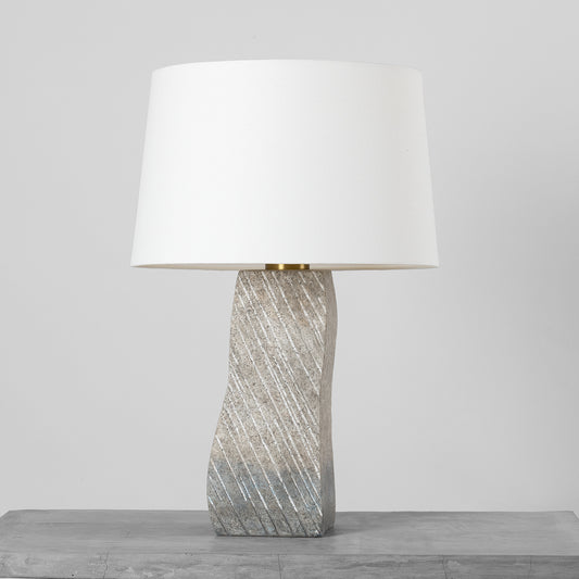 Hudson Valley Raiden Table Lamp in Aged Brass / Ceramic Windswept White, alternate view 1