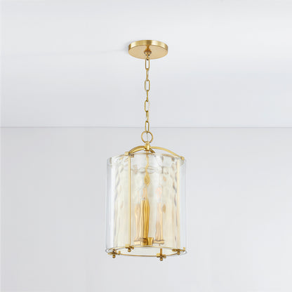 Hudson Valley Ramsey 3-Light Lantern in Aged Brass, alternate view 2