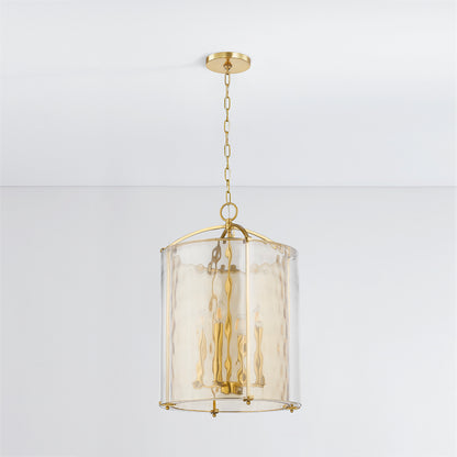 Hudson Valley Ramsey 4-Light Lantern in Aged Brass, alternate view 1