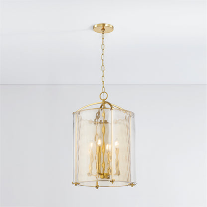 Hudson Valley Ramsey 4-Light Lantern in Aged Brass, alternate view 2