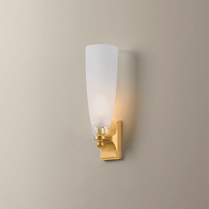 Hudson Valley Ravenswood Wall Sconce in Vintage Gold Leaf, alternate view 1