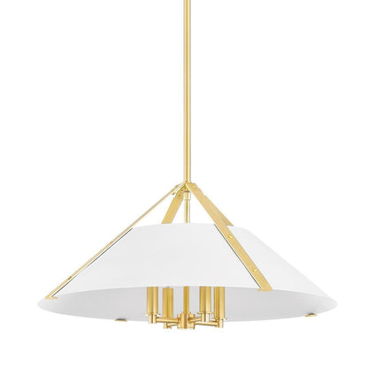 Hudson Valley Raymond Pendant Aged Brass, Soft White