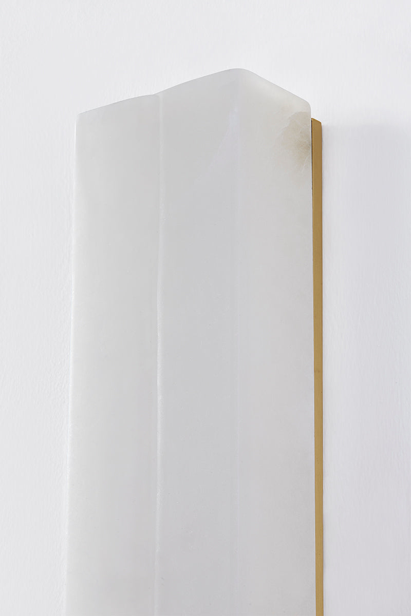 Hudson Valley Remsen 24.5" Wall Sconce in Aged Brass, room setting 2