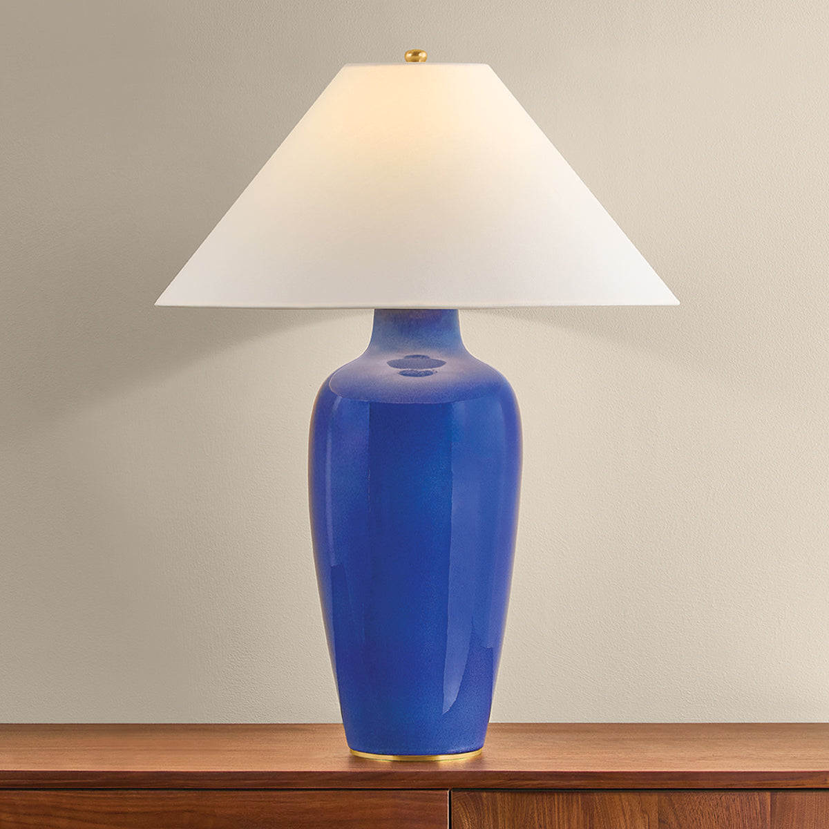 Hudson Valley Rhinelander Table Lamp in Aged Brass, alternate view 2