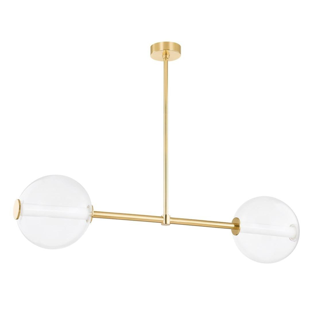 Hudson Valley Richford Linear Aged Brass