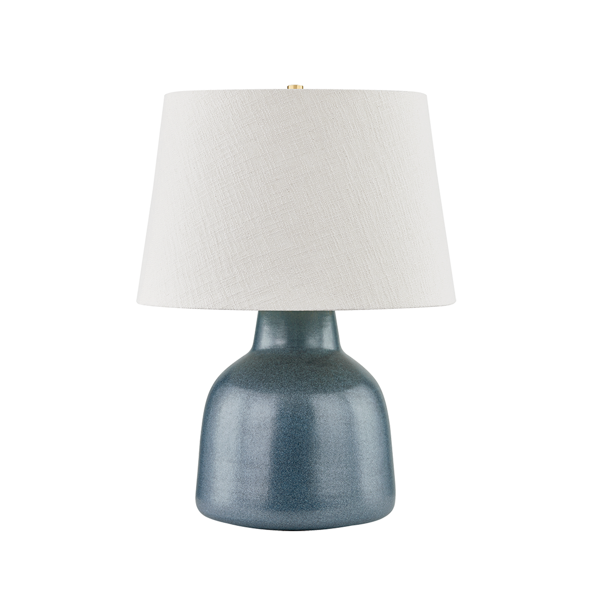 Hudson Valley Ridgefield Table Lamp Aged Brass/Ceramic Textured Navy