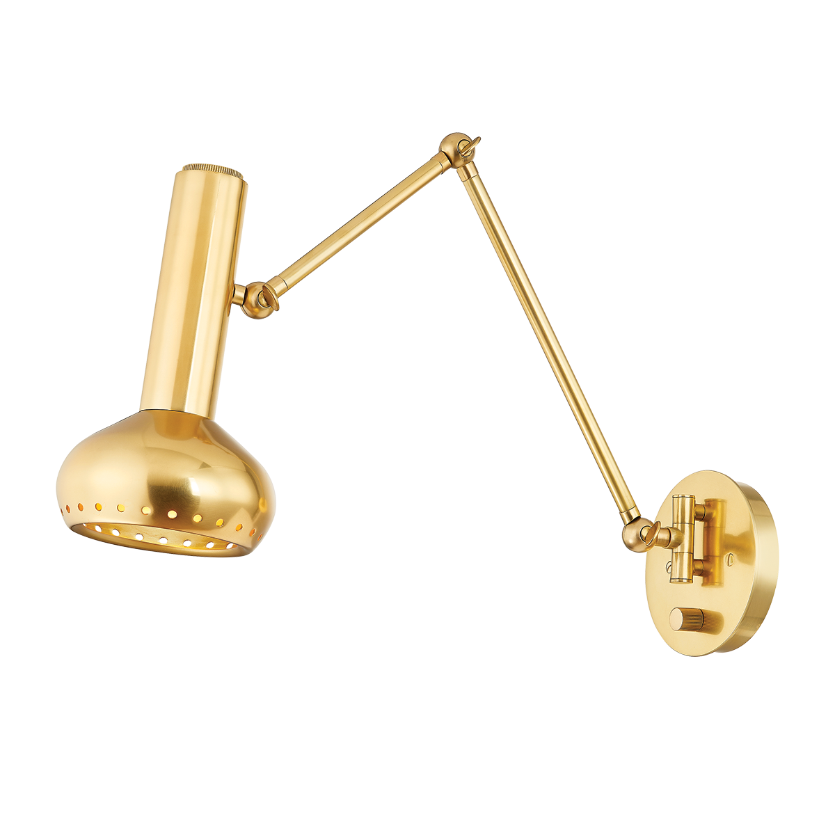 Hudson Valley Roald Wall Sconce Aged Brass