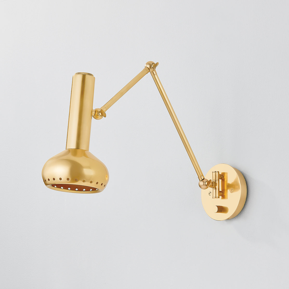Hudson Valley Roald Wall Sconce in Aged Brass, alternate view 1