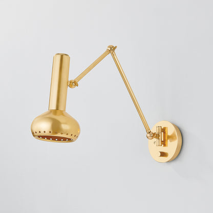 Hudson Valley Roald Wall Sconce in Aged Brass, alternate view 1